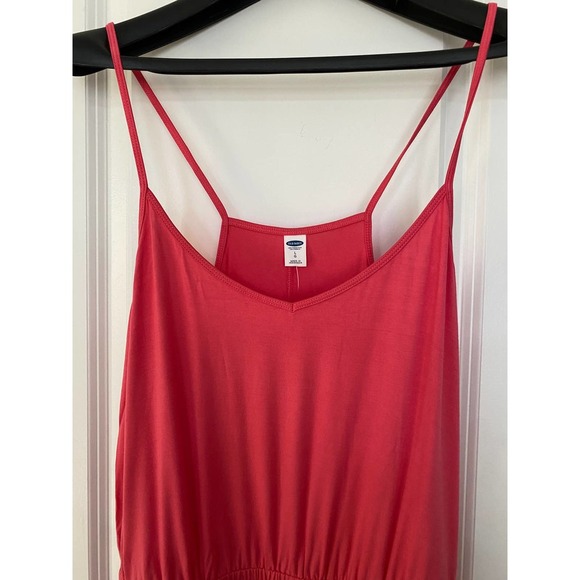 Old Navy Sleeveless Cami Knit Dress Large Lady Guava NEW - Picture 2 of 8